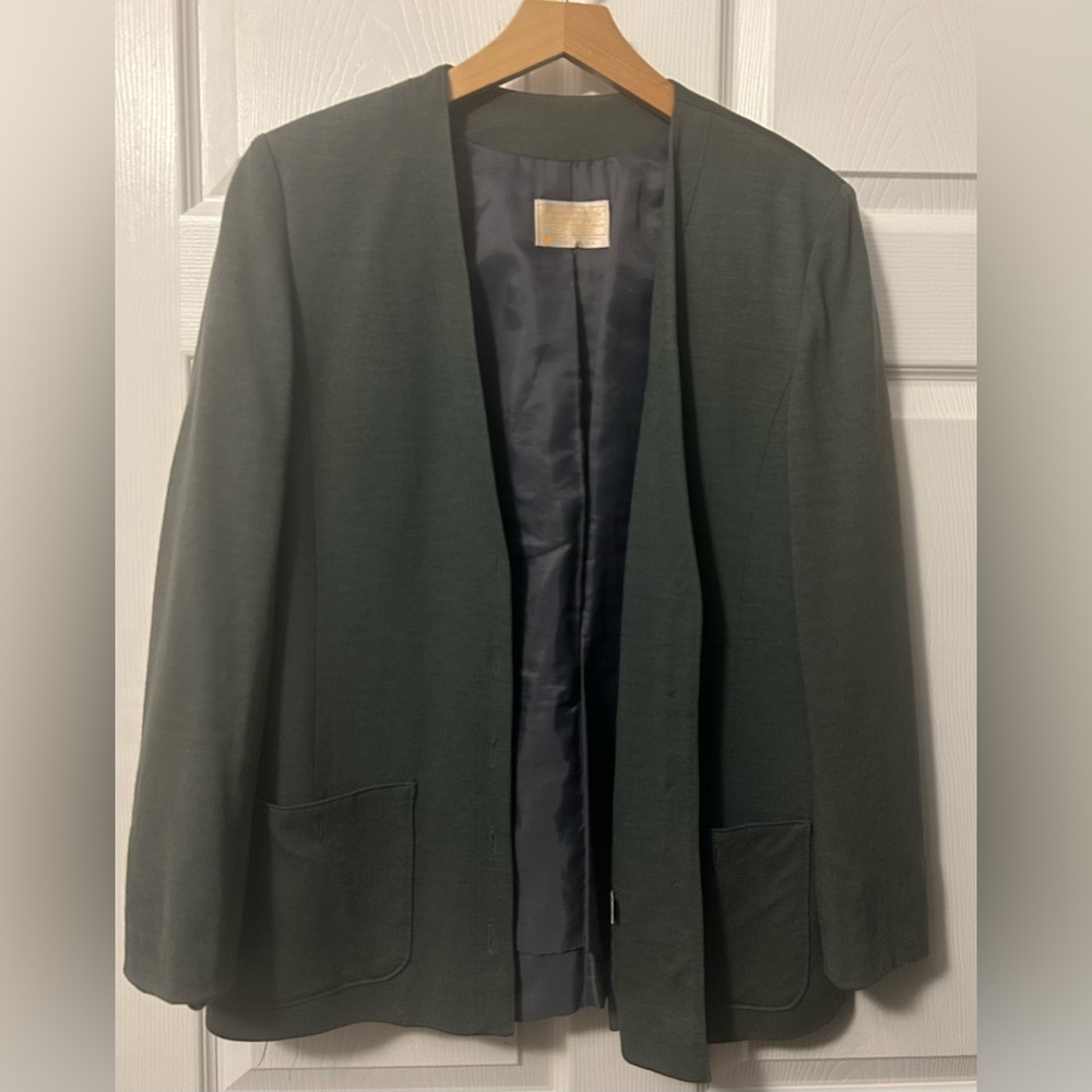 Green Wool Blazer/Jacket